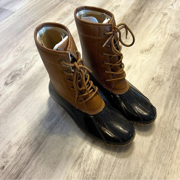 JBU BY JAMBU WMNS Chocolate Waterproof Maplewood Round Toe Lace-Up Duck Boots - Picture 4 of 7